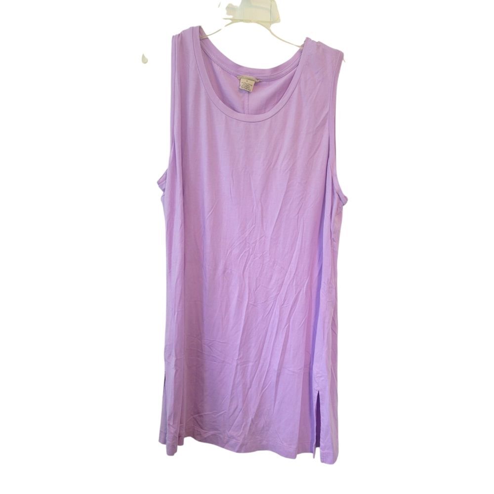 Duluth Light Purple Pima Cotton Tunic Tank Top Size Large